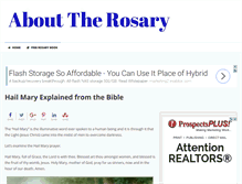 Tablet Screenshot of abouttherosary.com